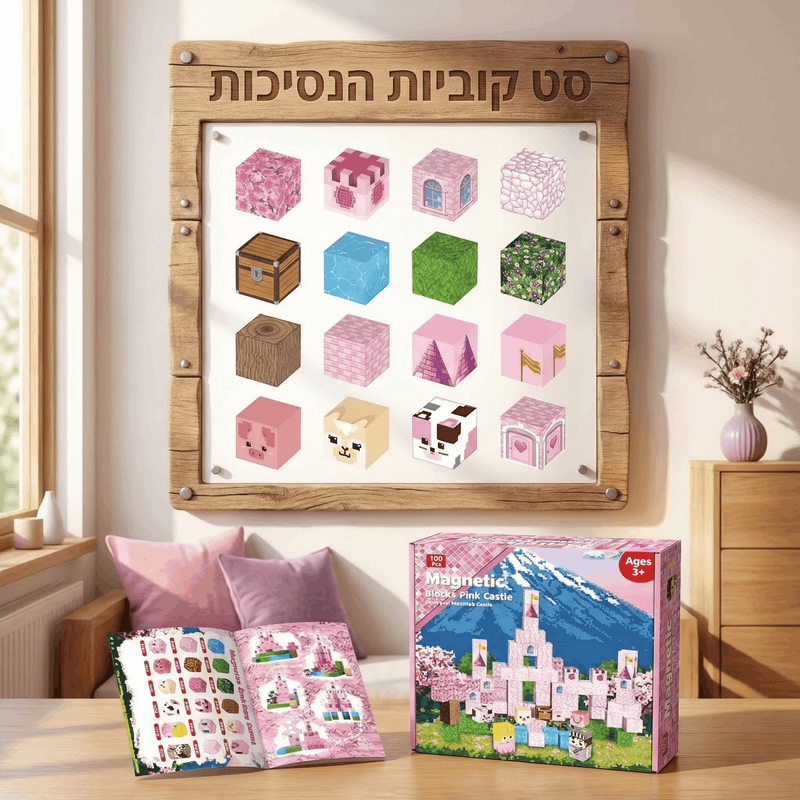 פינקבלוק™- סט 100 קוביות מגנטיות