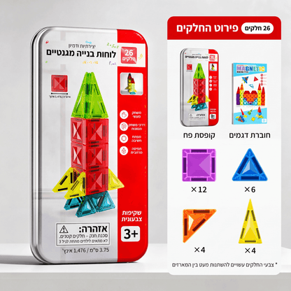 מגנטיילס™ - לוחות מגנטים מפזרי אור