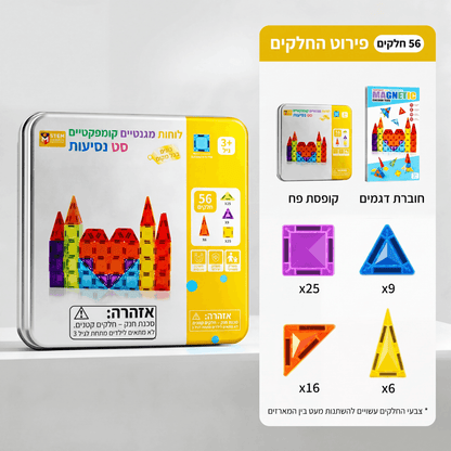מגנטיילס™ - לוחות מגנטים מפזרי אור