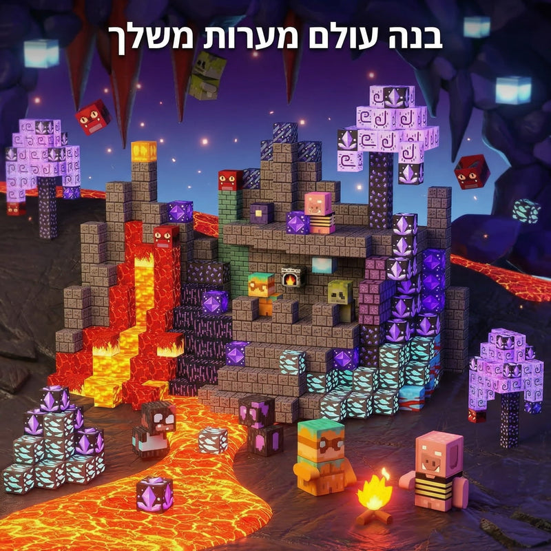 דארקבלוק™-  סט 100 קוביות מגנטיות