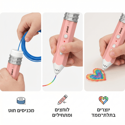 עט הפלא בתלת־מימד – נותנים חיים לדמיון