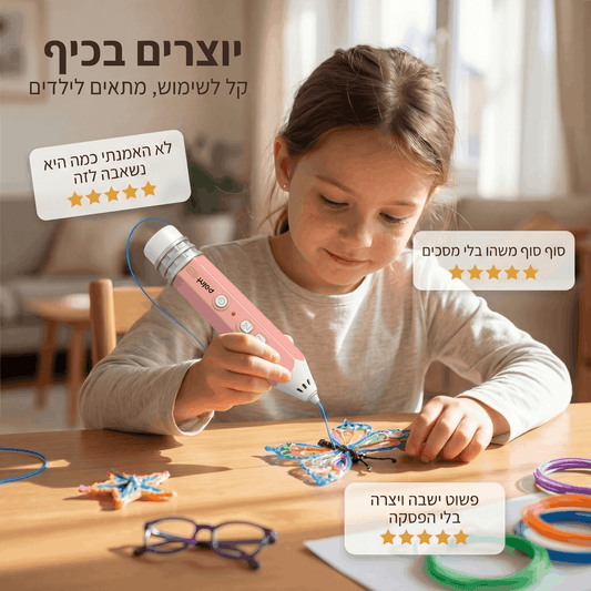 עט הפלא בתלת־ממד – נותנים חיים לדמיון