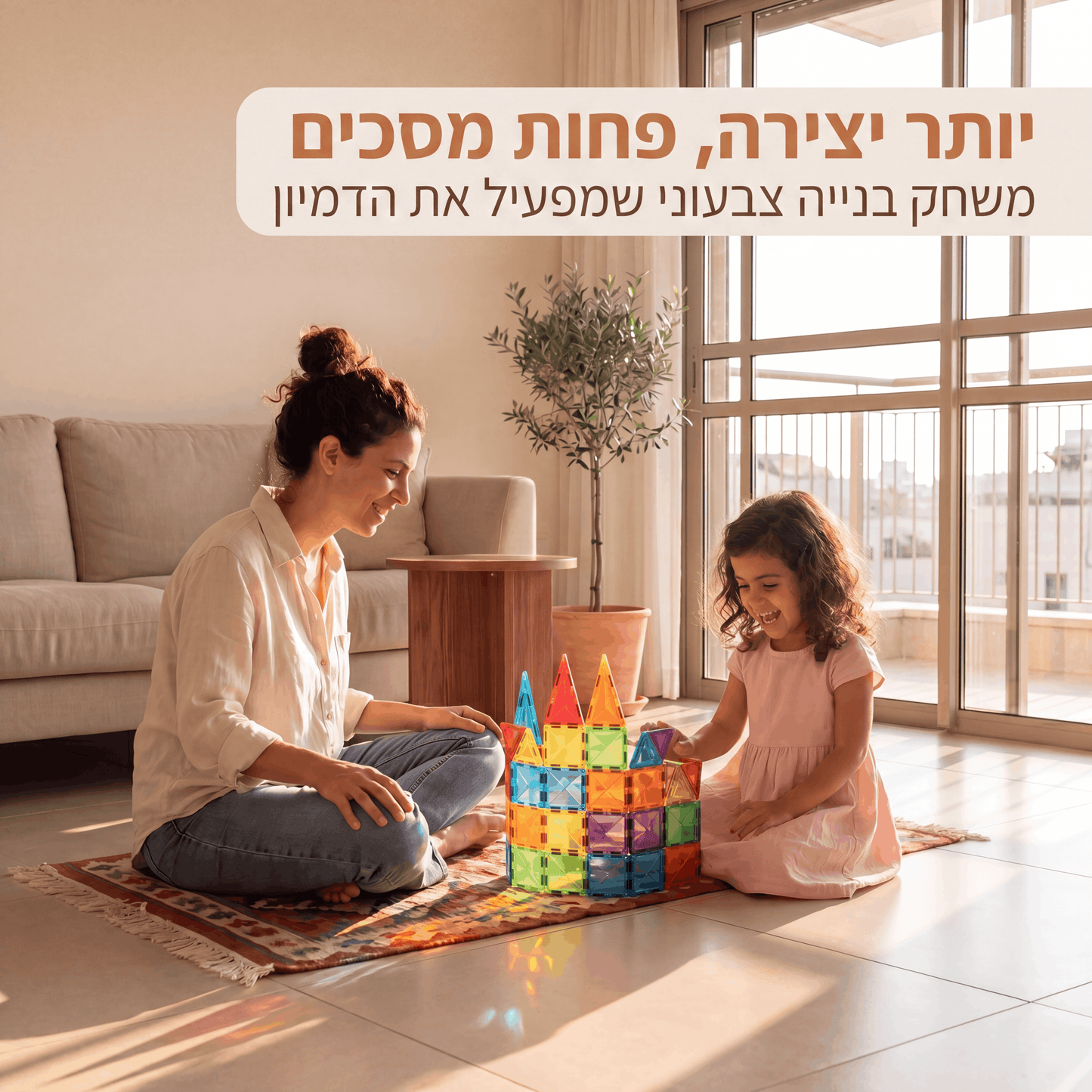מגנטיילס™ - לוחות מגנטים מפזרי אור
